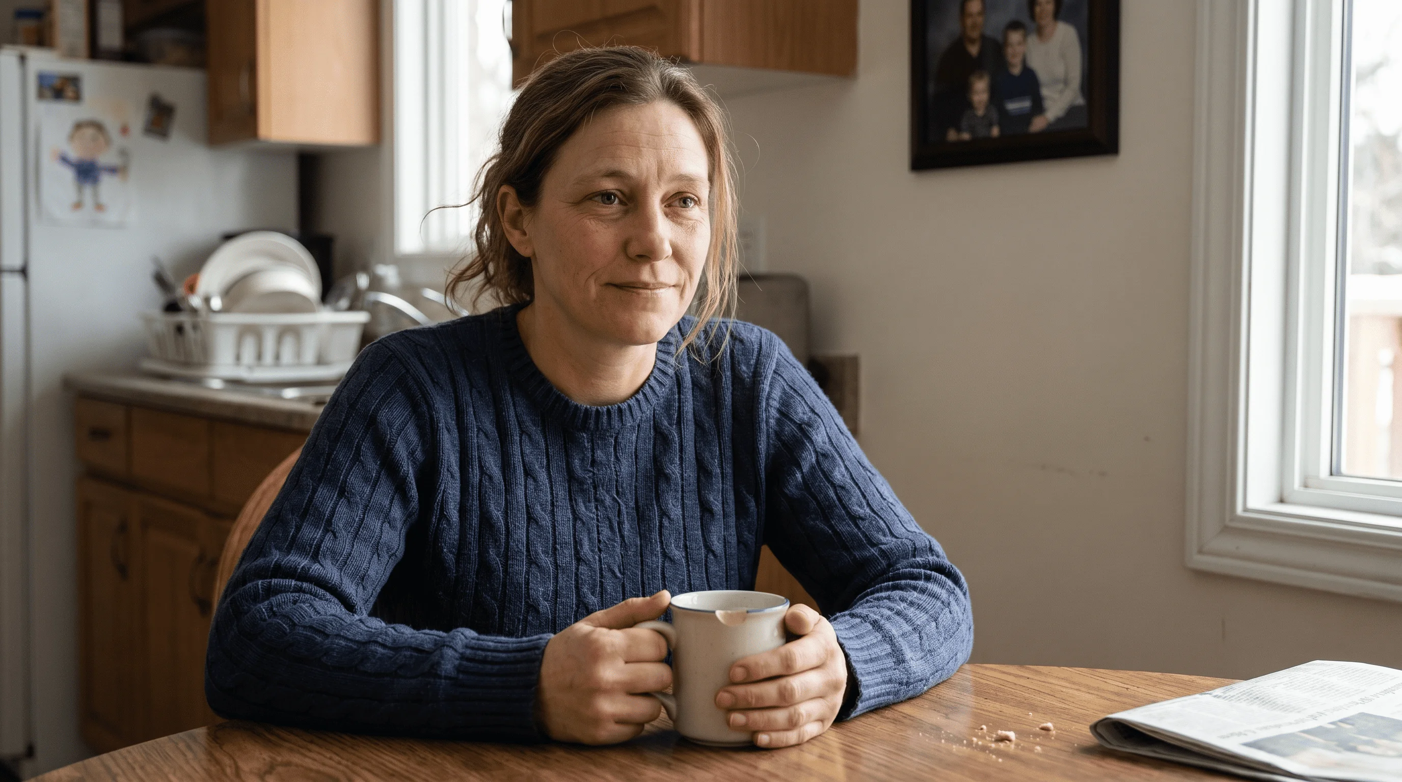 Hanna Jensen under videointerview med B.T.